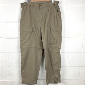 Gander Mountain men’s cargo hiking convertible nylon pant outdoor size XL